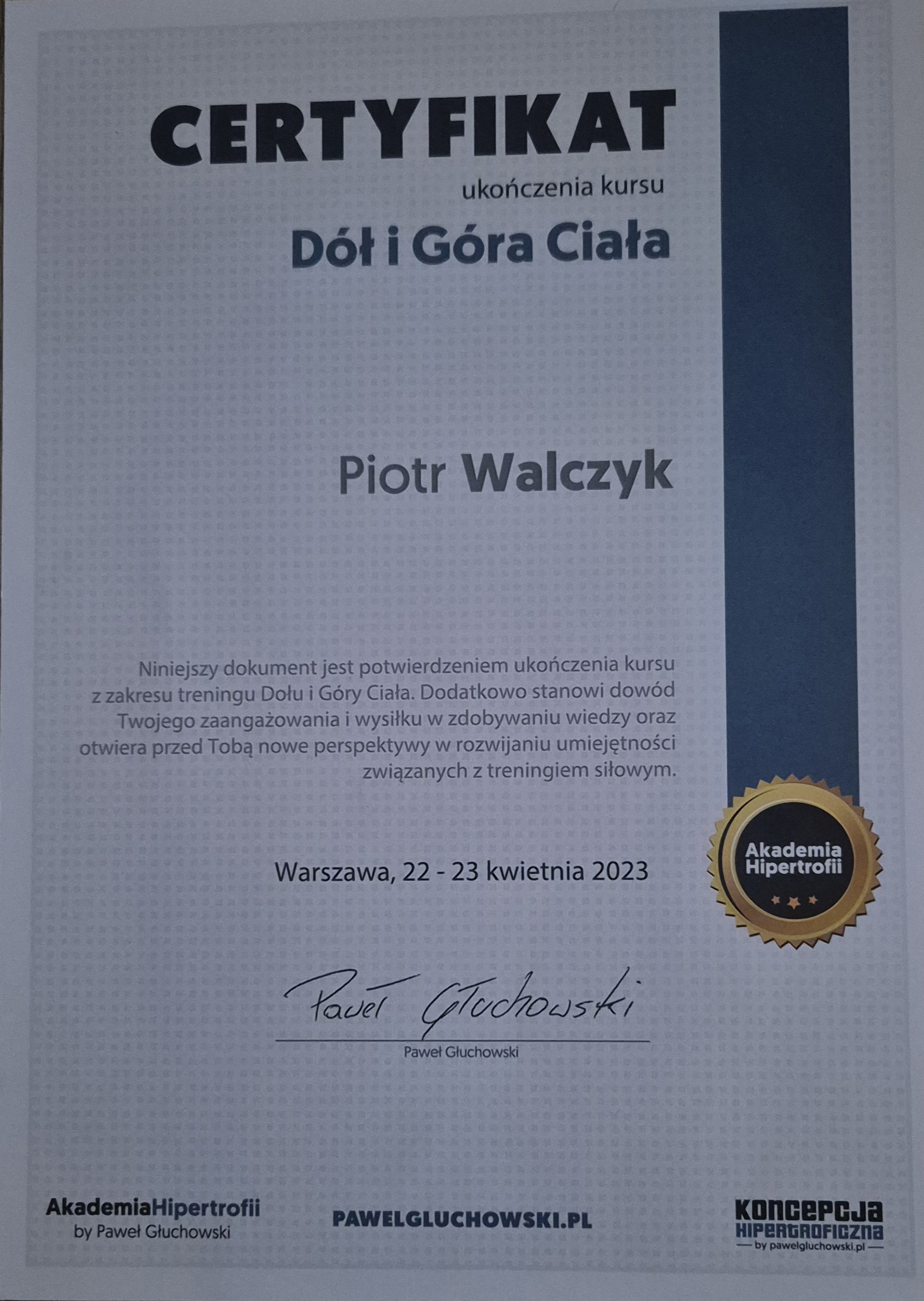Góra i dół ciała