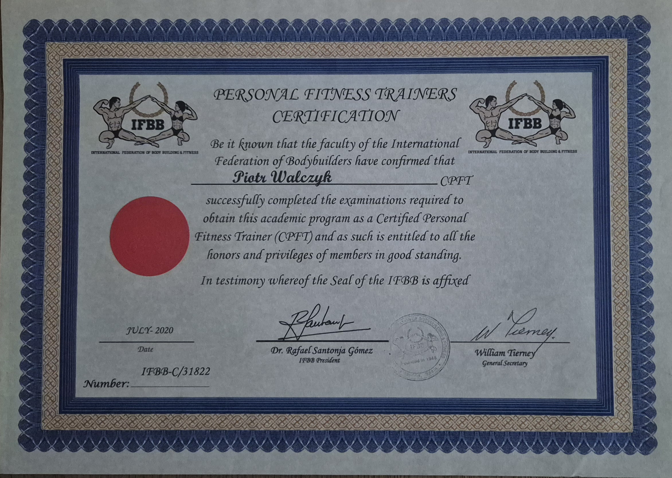 Personal Fitness Trainers Certification